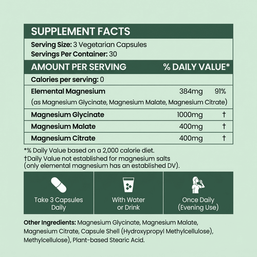 Magnesium Glycinate 3-in-1